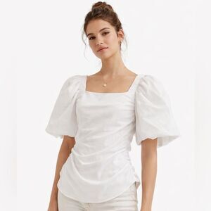 Vine & Love Puff Sleeve Blouse NWOT